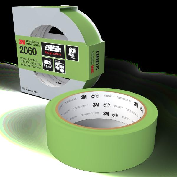 3M™ Malerabdeckband 2060, 36 mm x 50 m, 1 Rolle/Packung - 70% PEFC, SGSCH-PEFC-COC-110078