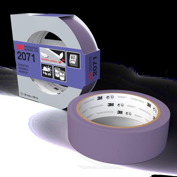 3M™ Malerabdeckband 2071, 30 mm x 50 m, 1 Rolle/Packung, 100% PEFC, SGSCH-PEFC-COC-110078
