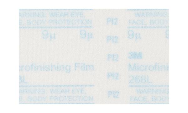 3M™ Microfinishing PSA Film Sheet 268L, 15 Mic 3MIL, 9-1/16 in x 11-1/32 in, 20/Pack, 100 ea/Case