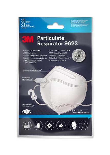 3M™ Partikelmaske 9623, 1/Packung