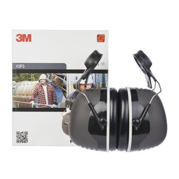 3M™ PELTOR™ Kapselgehörschützer, schwarz, Helmbefestigung, X5P3