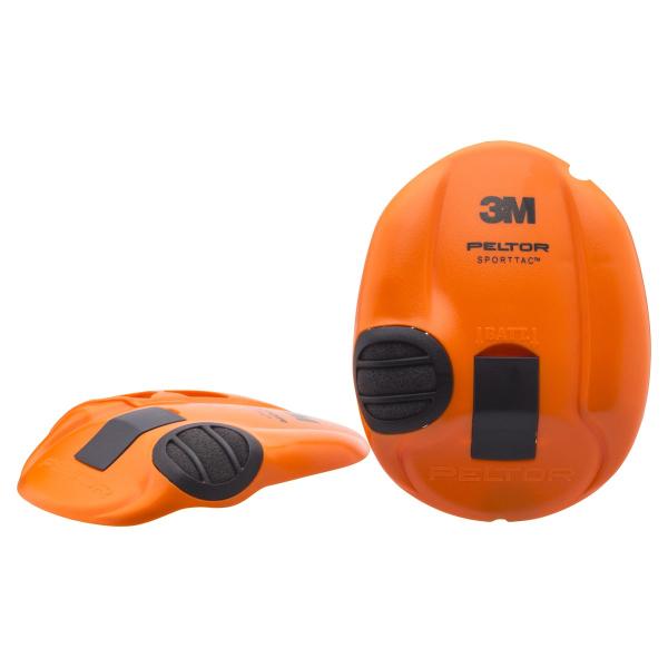 3M™ PELTOR™ SportTac Headset, 26 dB, Orange/Grüne Kapseln, Faltbarer Kopfbügel, MT16H210F-478-GN