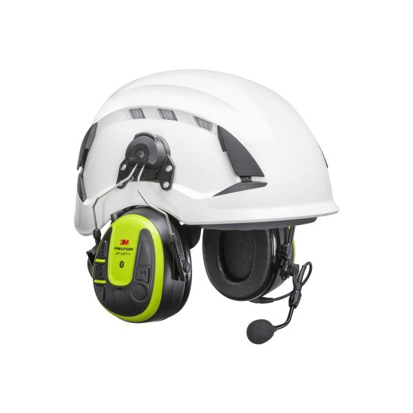3M™ PELTOR™ WS™ ALERT™ X Headset, hellgelbe Schalen, Befestigung am Schutzhelm, kompatibel mit mobiler App, MRX21P3E4WS6