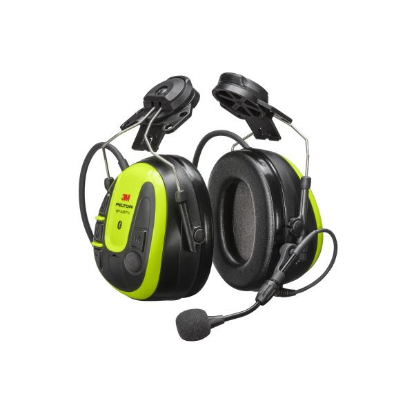 3M™ PELTOR™ WS™ ALERT™ X Headset, hellgelbe Schalen, Befestigung am Schutzhelm, kompatibel mit mobiler App, MRX21P3E4WS6