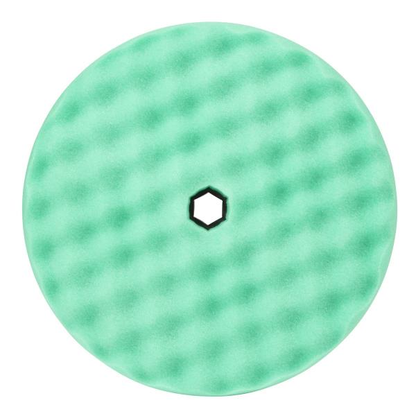 3M™ Perfect-It™ Polierschaumpad grob, Quick Connect System, Grün, Waffelförmig, 216 mm, 50874