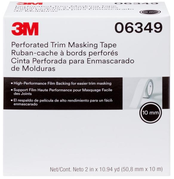 3M™ Perforiertes Lift‘n Stick Abdeckband, Silber, 50,8 mm x 10 m, Einstecktiefe: 10 mm, 06349