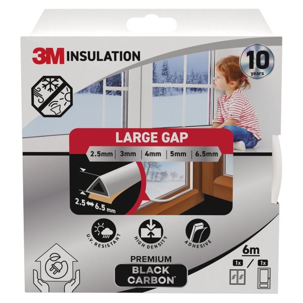 3M™ Premium Isolierdichtung Große Lücke, Weiß, 6M