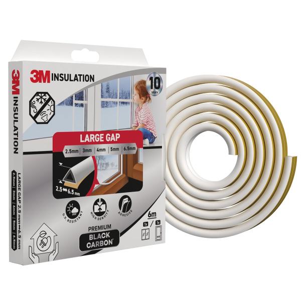3M™ Premium Isolierdichtung Große Lücke, Weiß, 6M