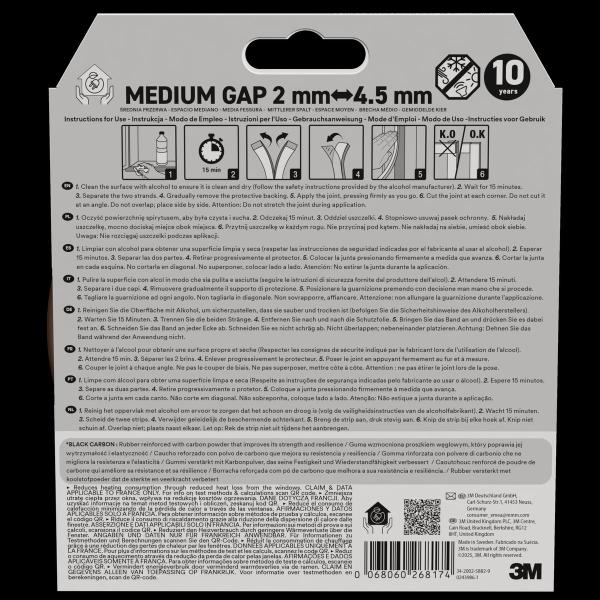 3M™ Premium Isolierdichtung Mittelgroße Lücke, Braun, 6M