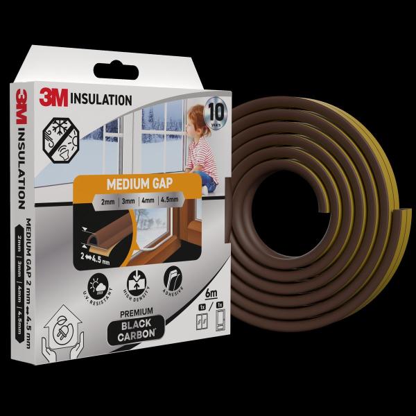 3M™ Premium Isolierdichtung Mittelgroße Lücke, Braun, 6M