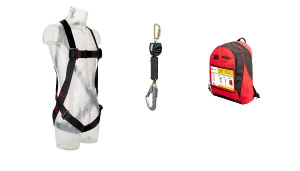 3M™ Protecta® Absturzsicherung Premium Set, Auffanggurt, 2 m persönliches Höhensicherungsgerät, Rucksack, 1150508
