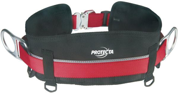 3M™ Protecta® Haltegurt mit Schnellverschlussschnalle, mit Hüftpolster, Werkzeugschlaufe, rot, klein, AB051326