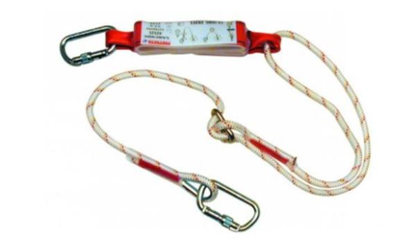 3M™ Protecta® Sanchoc™ Falldämpfendes Verbindungsmittel, kantengetestet, Kernmantelseil, Einzelstrang, einstellbar bis 1,8 m, 1260314