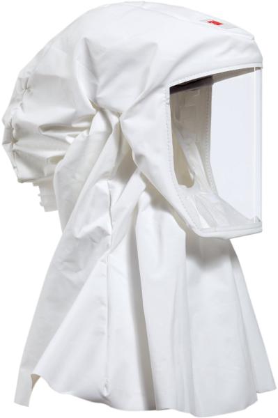 3M™ S533Einweg Leichthaube (weiss) in Größe S mit Hals-/Schulterabdeckung Material: Ventflex