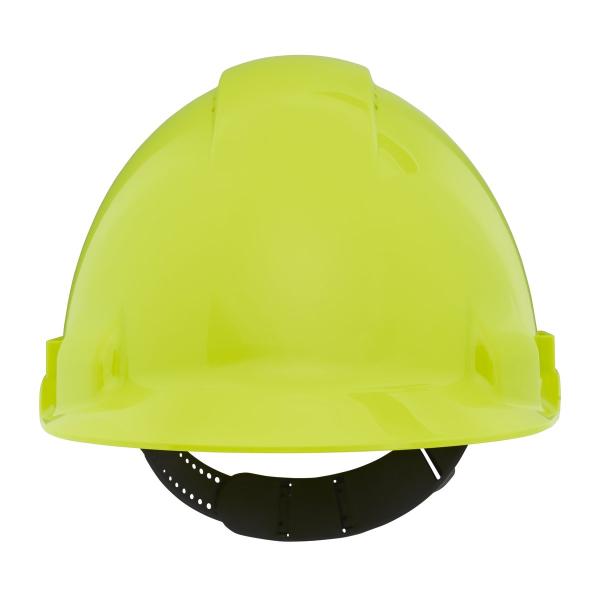 3M™ Schutzhelm, Uvicator, Pinlock-Verschluss, belüftet, Kunststoffschweißband, Warnfarbe, G3000CUV-GB