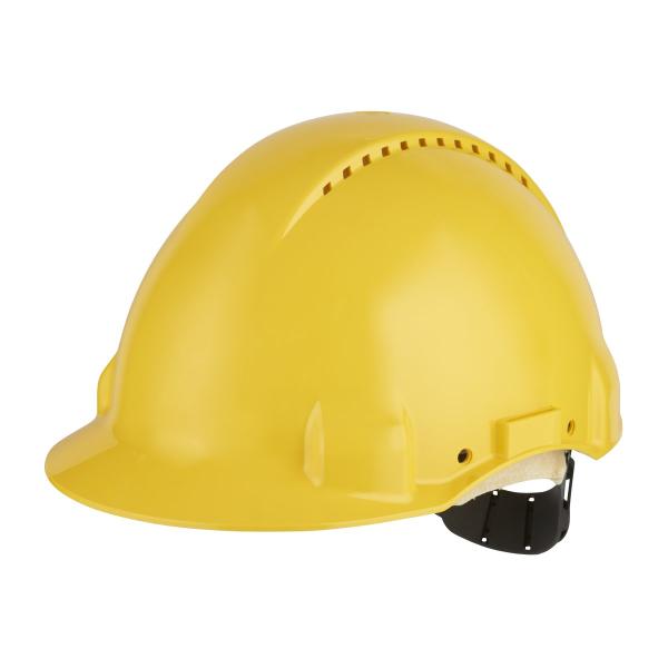 3M™ Schutzhelm, Uvicator, Pinlock-Verschluss, belüftet, Lederschweißband, Gelb, G3000DUV-GU