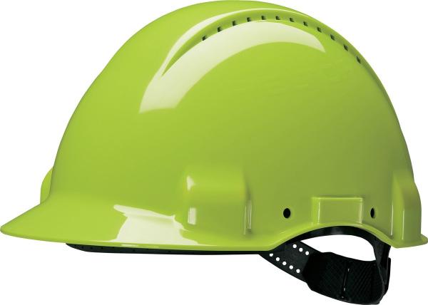 3M™ Schutzhelm, Uvicator, Pinlock-Verschluss, belüftet, Lederschweißband, Warnfarbe, G3000DUV-GB