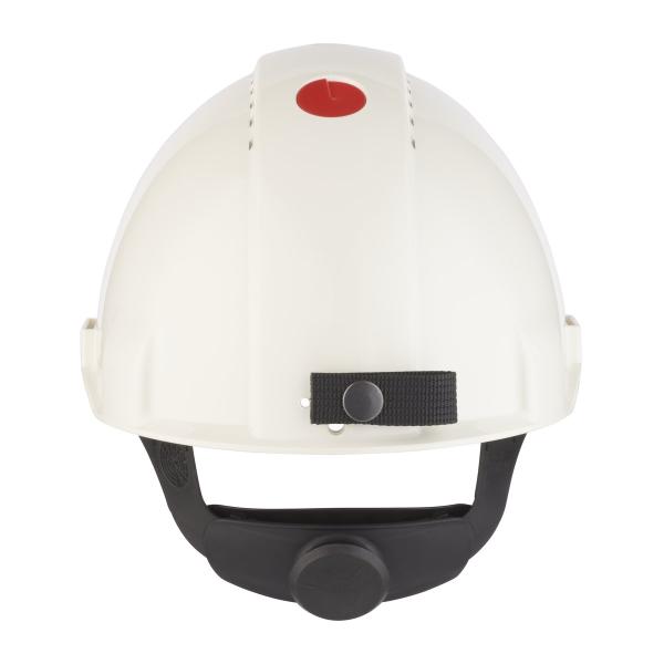 3M™ Schutzhelm, Uvicator, Ratschenverschluss, Belüftung, Kunststoffschweißband, Lampenhalterung, Weiß, G3000NUV-10-VI