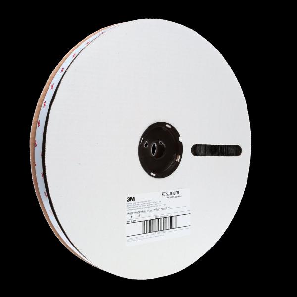 3M™ Schwer Entflammbares Schlaufenband SJ3518FR, Schwarz, 25 mm x 45.7 m, 3.6 mm, Innenbereich