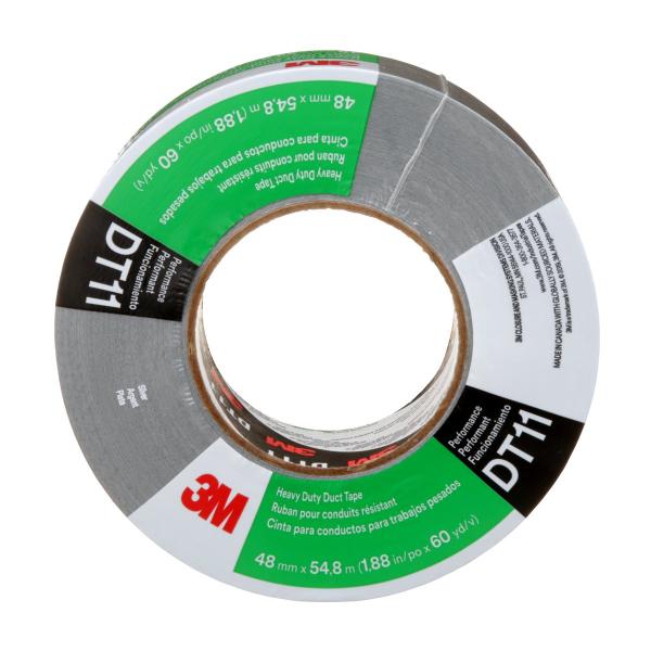 3M™ Schwerlast-Gewebeklebeband DT11, Silber, 48 mm x 55 m, 0.28 mm, einzeln verpackt