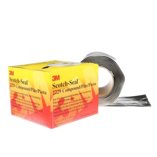 3M™ Scotch-Seal™ Mastikband 2229, selbstverschweißend, Schwarz, 95.3 mm x 3 m, 3.2 mm