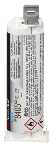 3M™ Scotch-Weld™ 2-Komponenten-Konstruktionsklebstoff auf Acrylatbasis DP8405NS, Grün, 45 ml