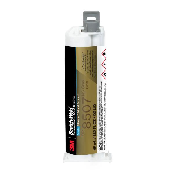 3M™ Scotch-Weld™ 2-Komponenten-Konstruktionsklebstoff auf Acrylatbasis DP8507NS, Grau, 45 ml Duo-Pak