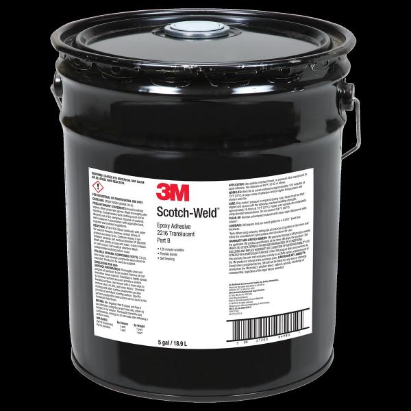 3M™ Scotch-Weld™ 2-Komponenten-Konstruktionsklebstoff auf Epoxidharzbasis 2216, Translucent, Part B, 18.9 L