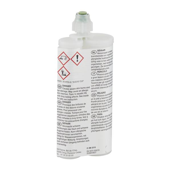 3M™ Scotch-Weld™ 2-Komponenten-Konstruktionsklebstoff auf Epoxidharzbasis 7240 FR, Schwarz, Teil B/A, 400 ml