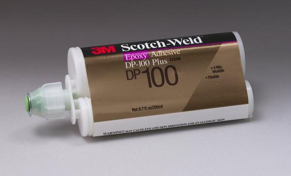 3M™ Scotch-Weld™ 2-Komponenten-Konstruktionsklebstoff auf Epoxidharzbasis DP100 Plus, Transparent, 48.5 ml
