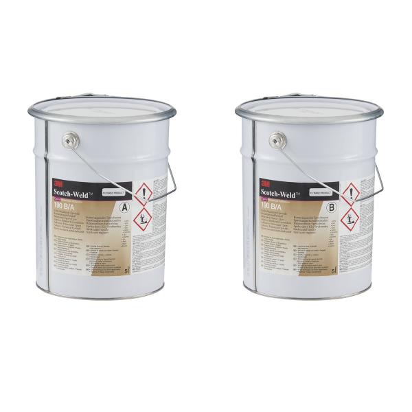3M™ Scotch-Weld™ 2-Komponenten-Konstruktionsklebstoff auf Epoxidharzbasis DP190, Grau, 10 L