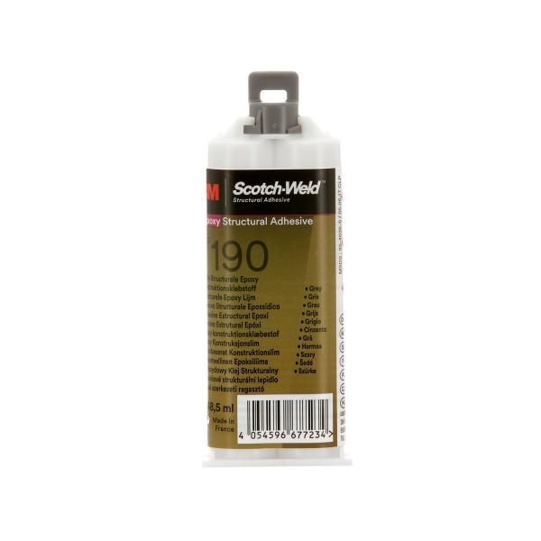 3M™ Scotch-Weld™ 2-Komponenten-Konstruktionsklebstoff auf Epoxidharzbasis DP190, Transluzent, 48.5ml Duo-Pak