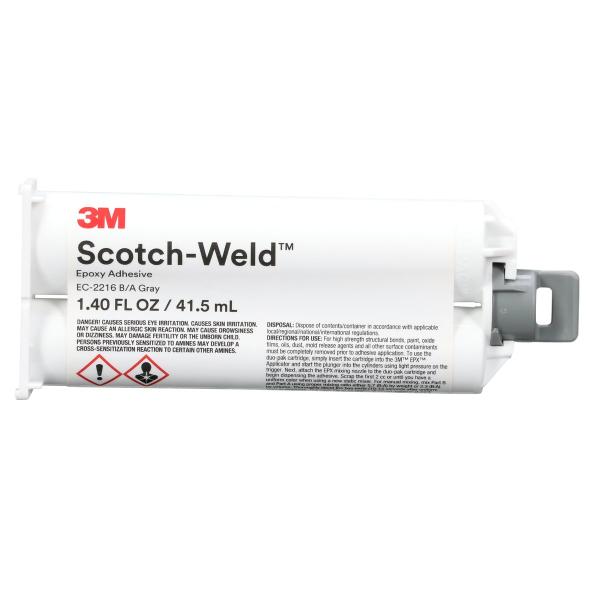 3M™ Scotch-Weld™ 2-Komponenten-Konstruktionsklebstoff auf Epoxidharzbasis DP2216, Grau, 41,5 ml
