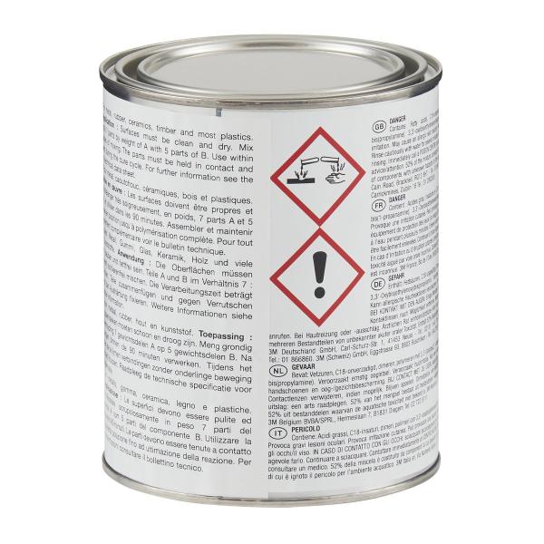 3M™ Scotch-Weld™ 2-Komponenten-Konstruktionsklebstoff auf Epoxidharzbasis DP2216, Grau, Teil B/A, 1.6 L