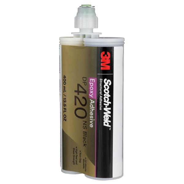 3M™ Scotch-Weld™ 2-Komponenten-Konstruktionsklebstoff auf Epoxidharzbasis DP420NS, Schwarz, 400 ml Duo-Pak