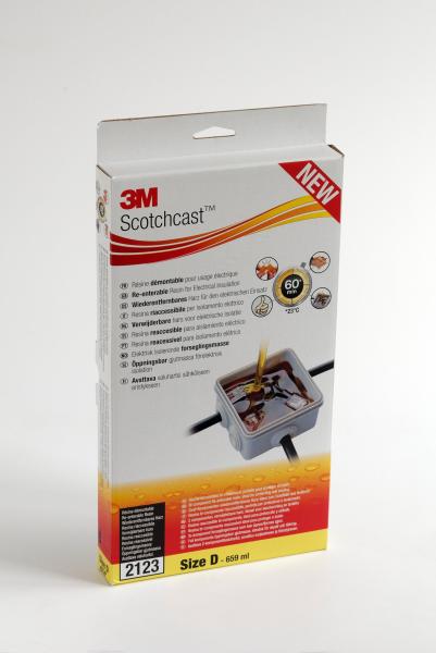 3M™ Scotchcast™ Wiederentfernbares Kabelharz 2123, Größe D, 659 ml, 10 Kits/Packung