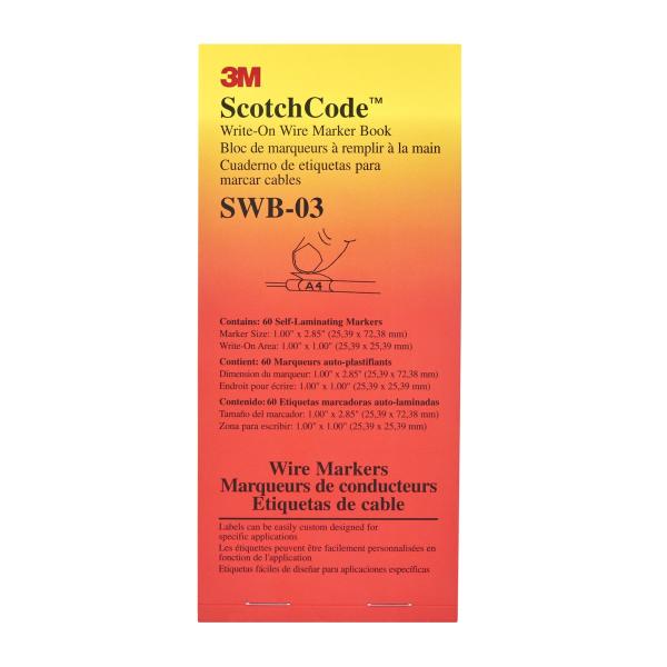 3M™ ScotchCode™ Kabelmarkierer-Heft SWB, 3