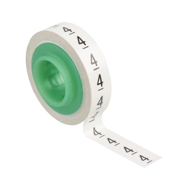 3M™ ScotchCode™ SDR-4 Kabelmarkierer Nachfüllrollen, Ziffer "4", 3er Blisterpack