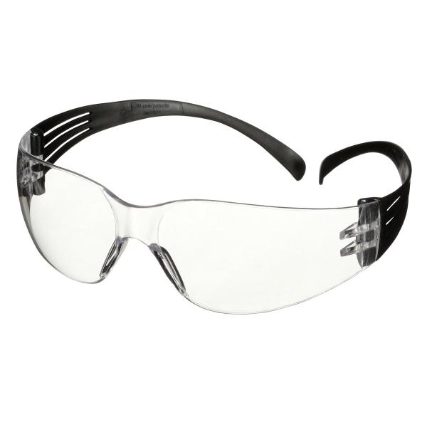 3M™ SecureFit™ 100 Schutzbrille, schwarze Bügel, Antikratz-/Anti-Fog-Beschichtung, klare Scheibe, SF101AF-BLK-EU, 5 Stück/Polybeutel, 20 Polybeutel pro Packung