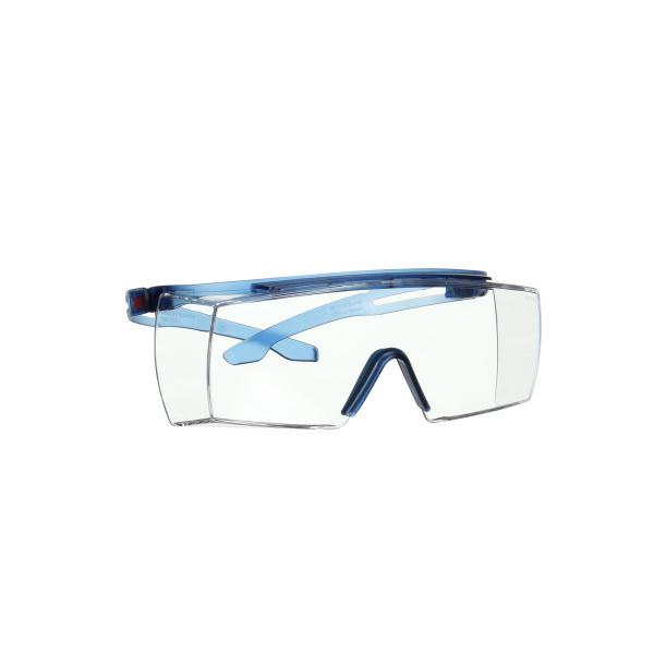 3M™ SecureFit™ 3700 Überbrille, blaue Bügel, Scotchgard™ Anti-Fog-Beschichtung (K&N), transparente Scheibe, SF3701SGAF-BLU-EU, 20 pro Packung