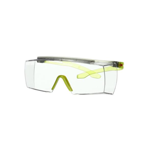 3M™ SecureFit™ 3700 Überbrille, limettengrüne Bügel, Scotchgard™ Anti-Fog-Beschichtung (K&N), transparente Scheibe, SF3701SGAF-GRN-EU, 20 pro Packung
