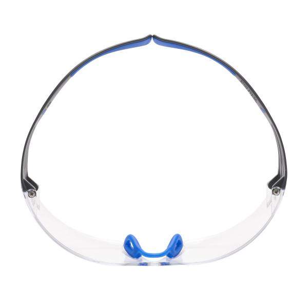3M™ SecureFit™ 400 Schutzbrille, blau/graue Bügel, Scotchgard™ Anti-Fog-/Antikratz-Beschichtung (K&N), transparente Scheibe, SF401SGAF-BLU-EU