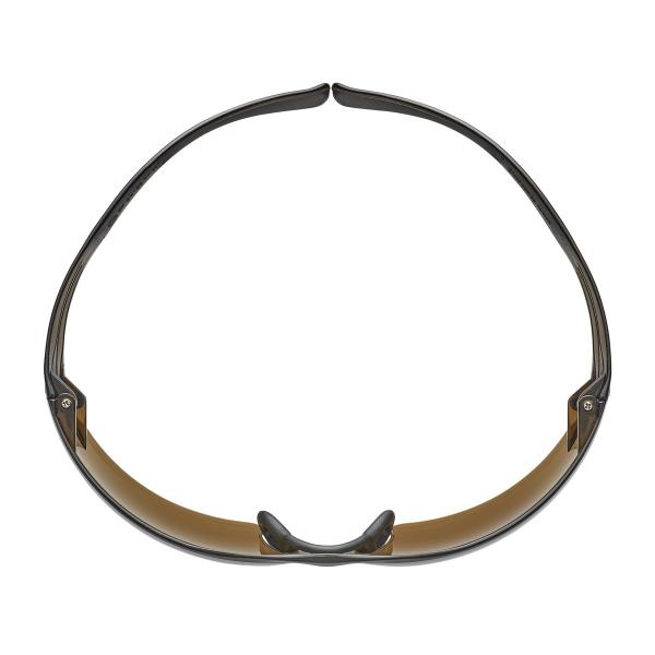 3M™ SecureFit™ 400 Schutzbrille, schwarz/braune Bügel, Scotchgard™ Anti-Fog-/Antikratz-Beschichtung (K&N), braune Scheibe, SF405SGAF-BLA-EU