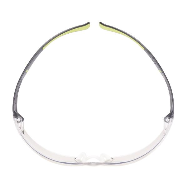 3M™ SecureFit™ 400 Schutzbrille, schwarz/grüne Bügel, Antikratz-Beschichtung, verspiegelte Scheibe für innen/außen, SF410AS-EU