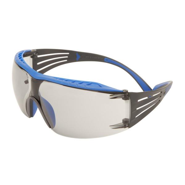 3M™ SecureFit™ 400X Schutzbrille, blau/schwarze Bügel, Scotchgard™ Anti-Fog-/Antikratz-Beschichtung (K&N), hellgraue Scheibe für innen/außen, SF407XSGAF-BLU-EU, 20 pro Packung