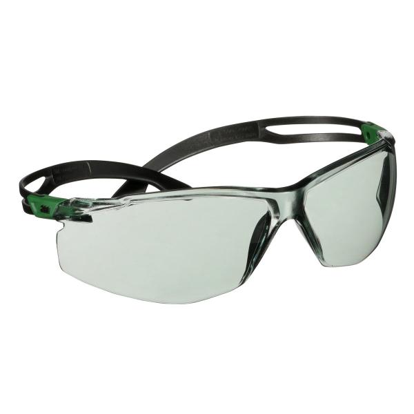 3M™ SecureFit™ 500 Schutzbrille, grün/schwarze Bügel, Antikratz-Beschichtung+ (K), graue Scheibe Schutzstufe IR 1.7, SF517ASP-GRN-EU, 20 pro Packung