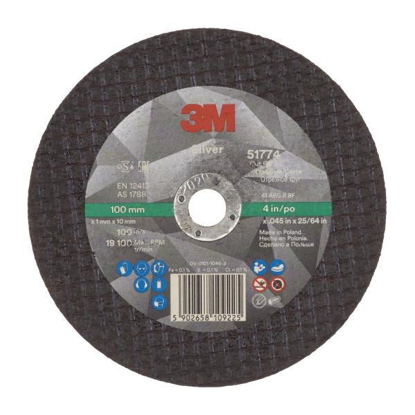 3M™ Silver Trennscheibe, T41, 100 mm x 1,0 mm x 10 mm