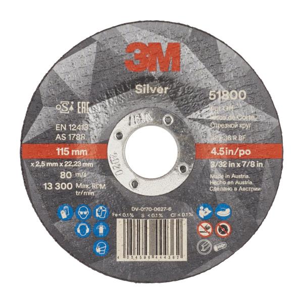 3M™ Silver Trennscheibe, T42, 115 mm x 2,5 mm x 22 mm