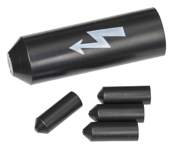 3M™ SKE S/1+2 Warmschrumpf-Spannungsfeste Kabelendgarnitur, Schwarz, 4x 10 - 25 mm²