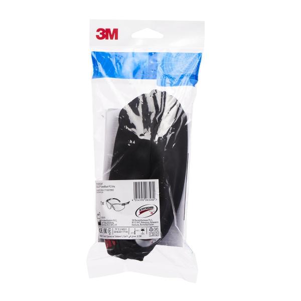 3M™ Solus™ 1000 Schutzbrille, grün/schwarze Bügel, Scotchgard™ Anti-Fog-/Antikratz-Beschichtung (K&N), graue Scheibe, S1202SGAF-EU, 20 pro Packung